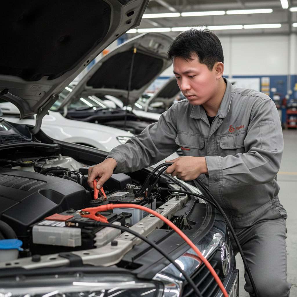kích bình ắc quy ô tô tại carmark garage